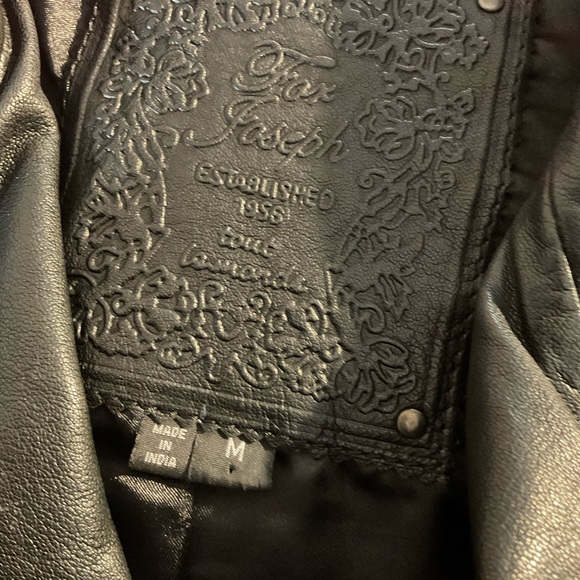 For Joseph Black Leather Vest - Picture 8 of 11
